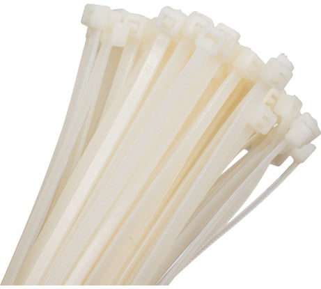Нейлоновая стяжка хомут ExeGate CV66-200x3.6W нейлон 6.6, 200x3.6 мм, неоткрывающаяся, halogen free, -40...+85C, белая, 100 шт. 292912