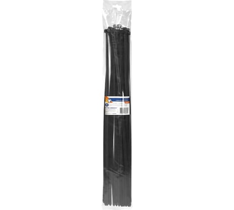 Нейлоновый хомут Nova Bright черный, 7.6x500 мм, 25 шт. 47856