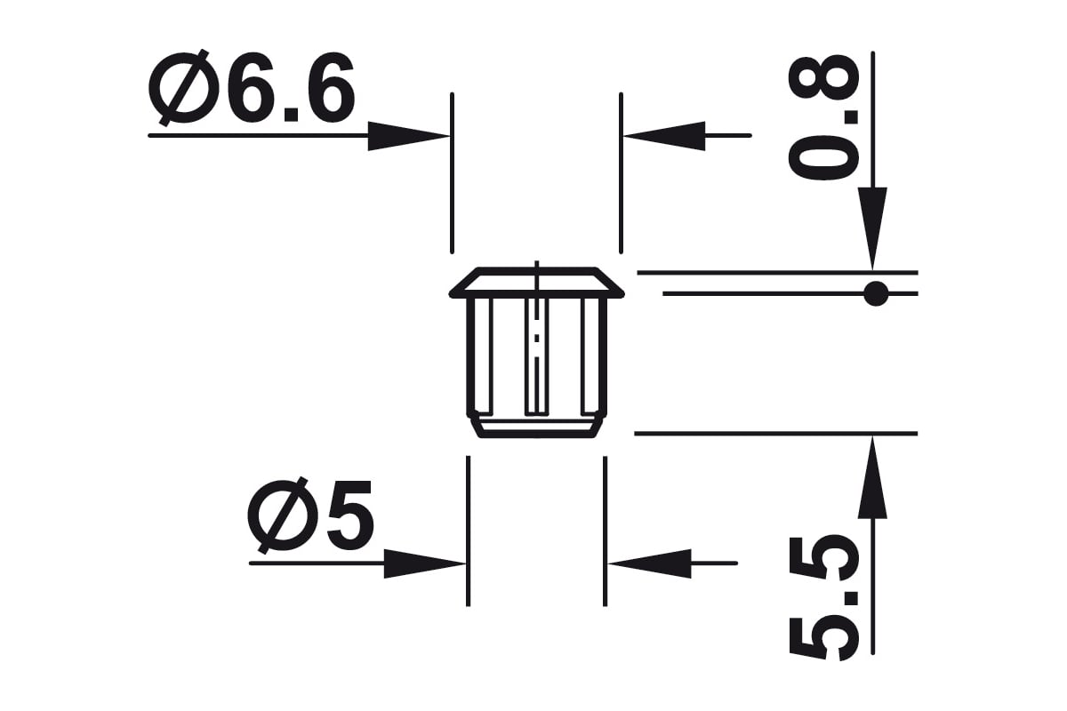 Заглушка Hafele серая, D=6,6/5 мм 045.20.502 - выгодная цена, отзывы ...