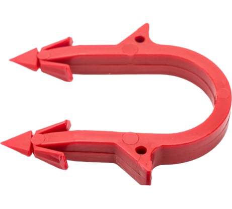 Якорная скоба для теплого пола СВК тип 2, красная, 16 мм, пакет 100 шт. SVK-TPS16100k Н0000026027