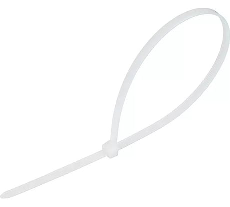 Нейлоновый хомут для стяжки ЕРМАК 4,7x300 мм, белый, 50 шт. 624-033