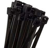 Хомут-стяжка РОССНА 2,5x150 черный, пластиковый, 100 шт. Р860803