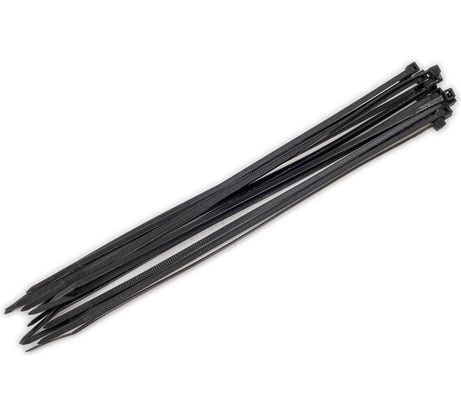 Хомут-стяжка РОССНА 2,5x200 черный, пластиковый, 100 шт. Р860805
