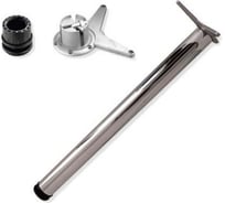 Ножка для стола MFK-TORG 71 см, матовый хром, крепление усы 4365 Н-71 МХ