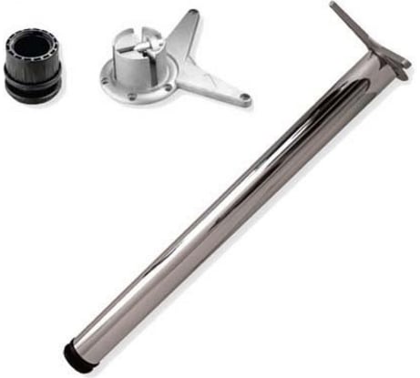 Ножка для стола MFK-TORG 82 см, хром, крепление усы 4440 Н-82 Х