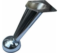 Мебельная ножка MFK-TORG нерегулируемая, изогнутая, толстостенная, высота 130 мм, хром 08 02 015 Н-130 Х