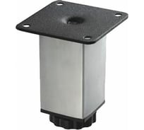 Мебельная ножка MFK-TORG регулируемая, квадратная, диаметр 40 мм, 10 см, хром 08 01 023 4010 Х