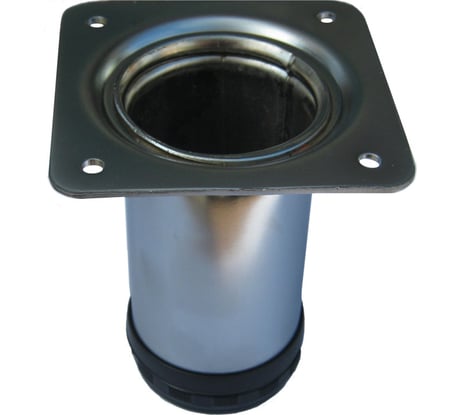 Мебельная ножка MFK-TORG регулируемая, диаметр 50 мм, высота 10 см, хром D737 04 01 030 5010 Х