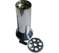 Мебельная ножка MFK-TORG съемный верхний крепеж, регулируемая, диаметр 50 мм, высота 10 см, хром 08 03 010 5010 СХ