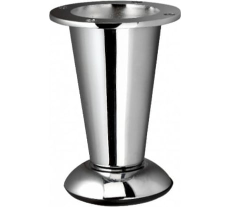 Мебельная ножка MFK-TORG конус, крепление диск, высота 10 см, хром 08 01 008 Н/К100 Х