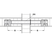 Болт Hafele Minifix, размер 8/2x34 мм 262.28.106
