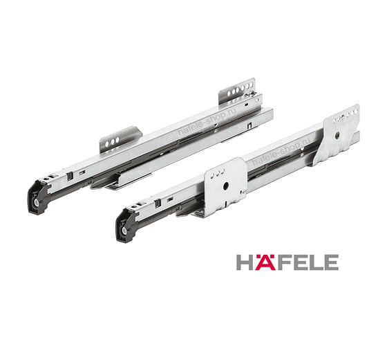 Направляющие Hafele Matrix box P 35 кг, демпфер масляный, 450 мм 551.50.444
