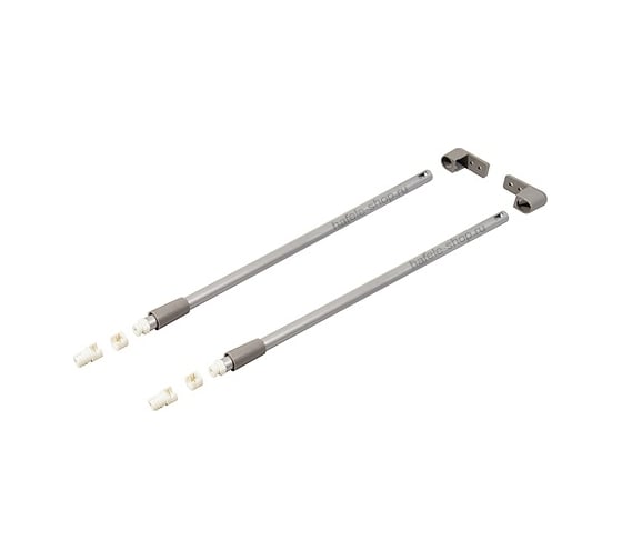 Комплект круглых рейлингов Hafele Matrix box P серый, 450 мм 553.59.904
