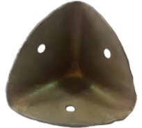 Чемоданный уголок MFK-TORG 43х43х0.8 мм (ф3.0) бронза CS-01 УЧ43-Бр