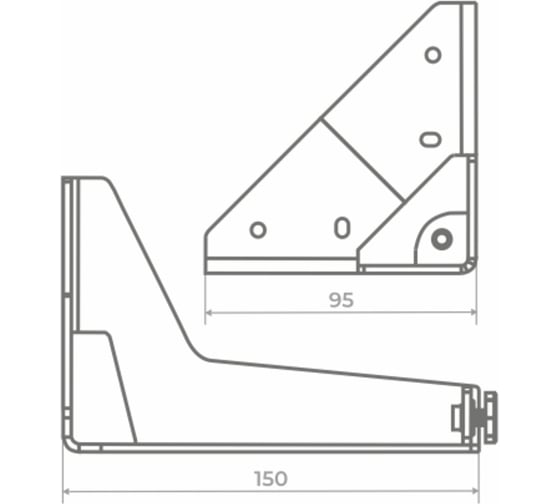 Регулируемая опора для мебели JET 026 H-150 мм, сталь, белый F026S.150WT99