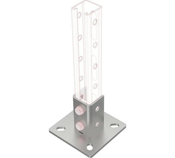 Напольная стандартная опора Fachmann 125x125 х.ц 11.077