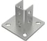 Напольная стандартная опора Fachmann 125x125 х.ц 11.077 1
