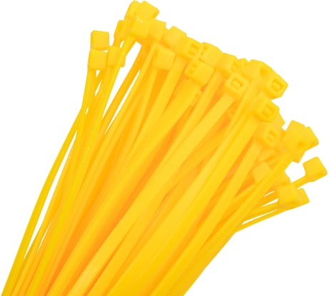 Нейлоновая хомут-стяжка Novocraft 4x370 мм, желтая, уп. 100 шт. HCC14370Y100