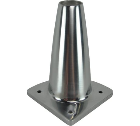 Мебельная ножка Hafele алюминий, высота 132 мм 634.63.203