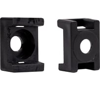 Площадка под шуруп КРЕП-КОМП черная, 19х19 мм, 1000 шт. пшч19