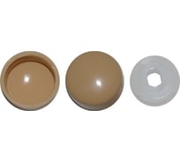 Универсальная заглушка КРЕП-КОМП темно-бежевый, 500 шт. зу тем.бежев