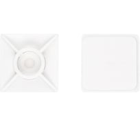 Самоклеящаяся площадка КРЕП-КОМП белая, 27х27, 100 шт. псб27