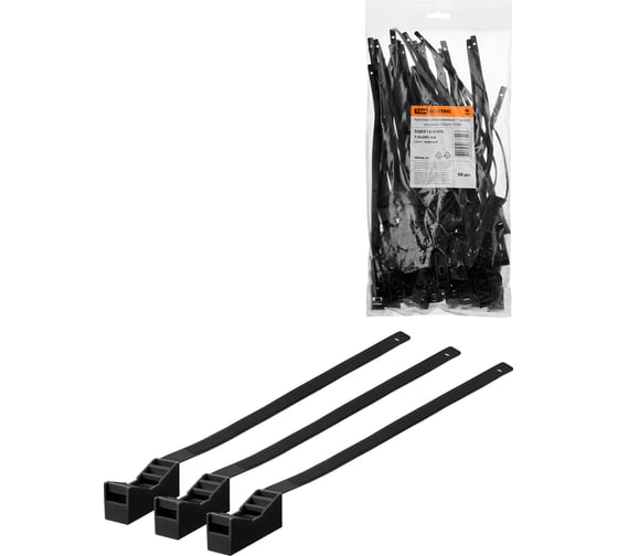 Ремешковый крепеж TDM 7,6x285 черный, 50 шт. SQ0516-0306