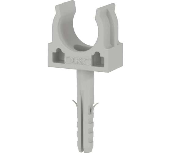 Держатель для труб DKC клипса d16мм+дюбель 100шт 51316DIY
