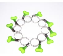 Червячный хомут с пластиковым ключом HG 16-25 мм, 10 шт. 4962015