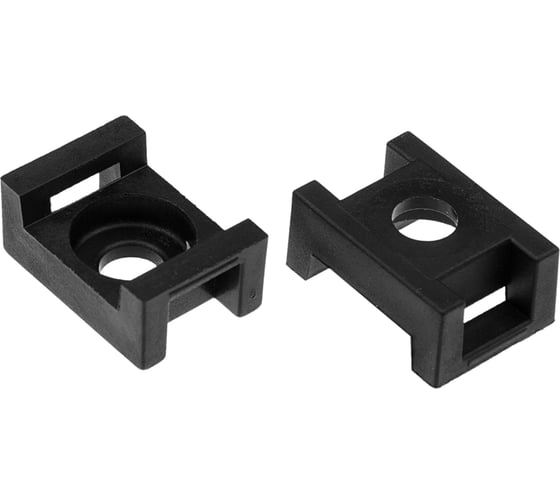Площадка под хомуты DM PLAST 23x16 мм, черный, полиамид, 100 шт. P1dm