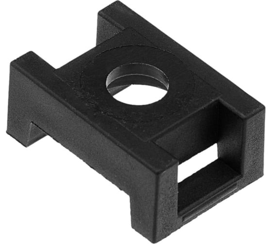 Площадка под хомуты DM PLAST 23x16 мм, черный, полиамид, 100 шт. P1dm