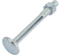 Мебельный болт с гайкой Невский Крепеж DIN 603, цинк, М6x60, 6 шт. 801059