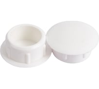 Декоративная заглушка Невский Крепеж 12 мм, белая, 30 шт. 801702