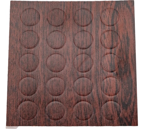 Заглушка Невский Крепеж самоклейка 12 мм, махагон, 20 шт. 801763