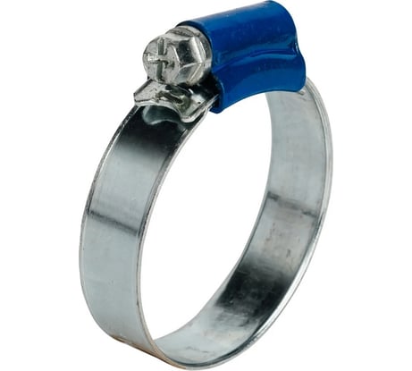 Хомут червячный 19-28/9.7 мм W1, Син/Замок KORUDA KR-H54598 105780 105780