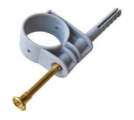 Хомут для труб с гвоздем (быстрый монтаж) КРЕП-КОМП 20/6х35мм, 50 шт. 17-1010