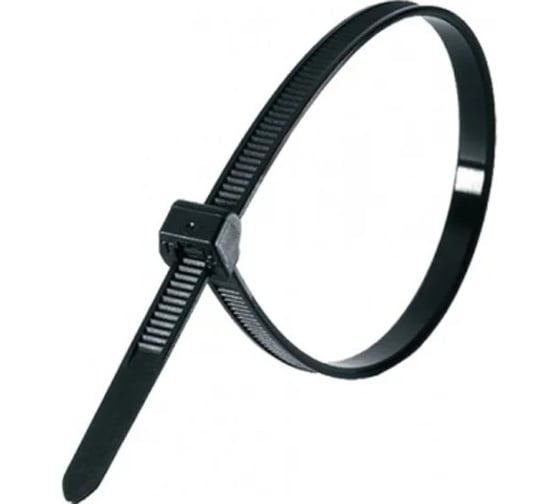 Стяжка TWIST NETKO Optima нейлоновая, 250х3,6 мм, 100 шт., черная, светостойкая ST-250Х3.6-BK 1