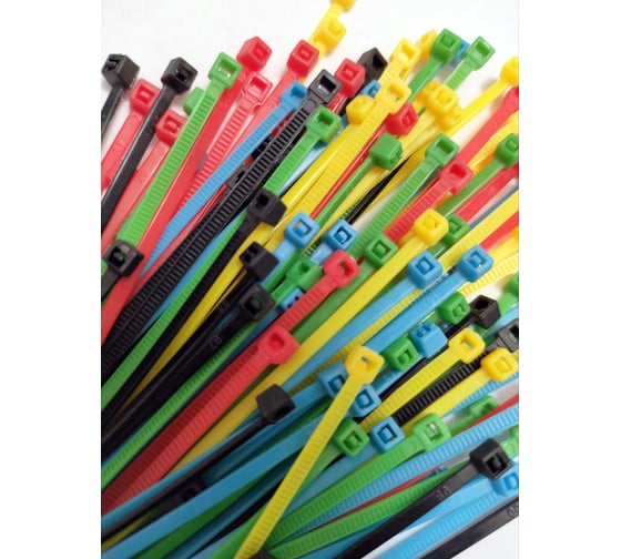 Хомут стяжка нейлоновая SUPRLAN 2,5x150мм 5 цветов (100pcs) 06-1015