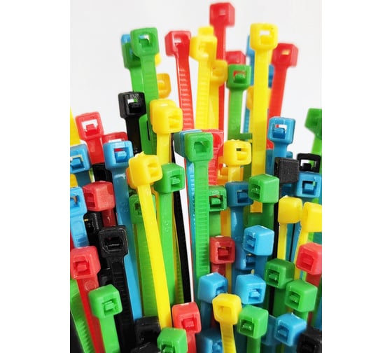 Хомут стяжка нейлоновая SUPRLAN 2,5x150мм 5 цветов (100pcs) 06-1015