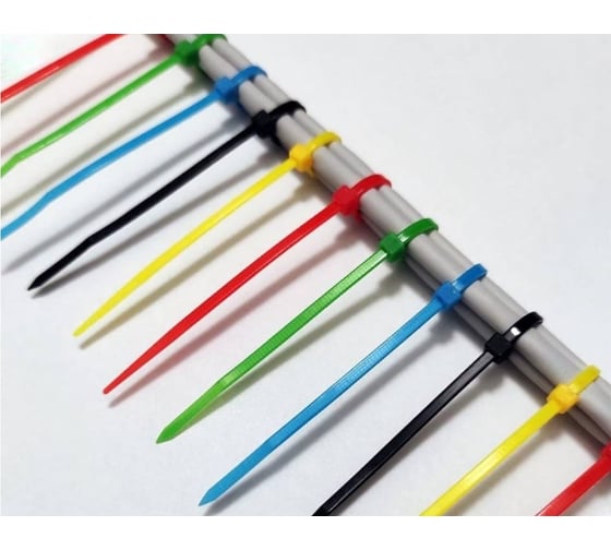 Хомут стяжка нейлоновая SUPRLAN 2,5x150мм 5 цветов (100pcs) 06-1015