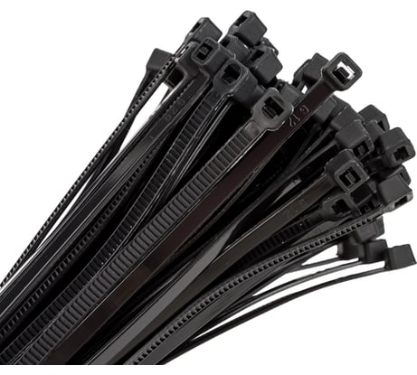 Хомут стяжка нейлоновая SUPRLAN 3,6x250мм черная UV (100pcs) 06-1036