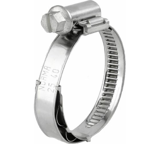 Червячный хомут NORMA TORRO WF 40-60/12 W3 с пруж. вставкой, нержавеющая сталь, уп. 100 шт. WF40-60/12W3 1
