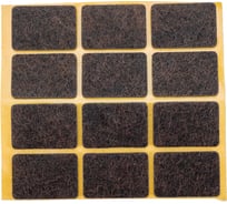 Фетровый самоклеящийся пункт Невский Крепеж 20x30 мм, тёмный, 12 шт. 801772