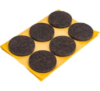 Фетровый самоклеящийся пункт Невский Крепеж D24 мм, тёмный, 12 шт. 801782