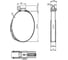 Хомут с пружинной вставкой KALE CLAMP WD IS 30-45/12 W3 уп. 10 шт. 30-45 WD1273IS 2