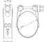 Силовой хомут KALE GBS HD 59-63/20 W1 уп. 10 шт. 59-63 HD201 2