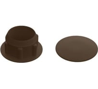 Декоративная заглушка под отверстие STARFIX 16 мм, темно-коричневая, 1000 шт. SM-43837-1000