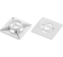 Площадка для хомута-стяжки STARFIX 19x19 мм, белая, 100 шт. SMP2-37777-100