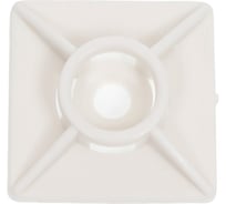 Площадка для хомута-стяжки STARFIX 27x27 мм, белая, 50 шт. SMP2-45785-50