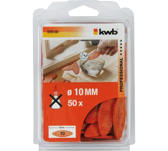 Деревянные вставки KWB 60x10x4, 50 шт. 029-140